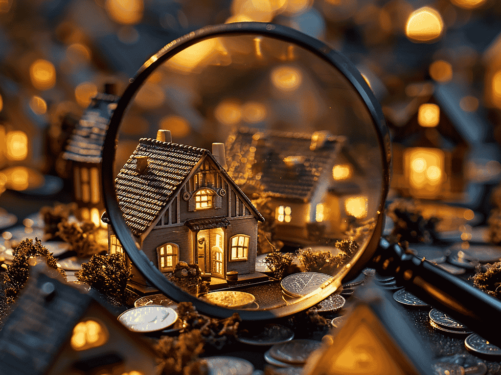 recherche de biens off market a nice avec loupe sur maison et analyse investissement