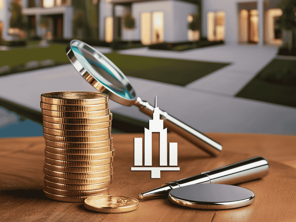 investissement immobilier a nice avec loupe, pieces et recherche de bien off market